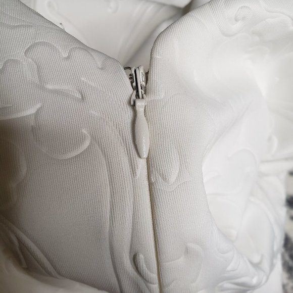 White Flared Waist Dress for Girls - Picture 11 of 15